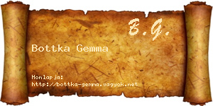 Bottka Gemma névjegykártya